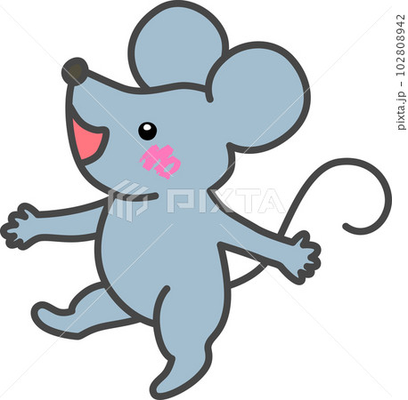 かわいい動物イラスト-ネズミ かわいい動物イラスト-ネズミ 102808942