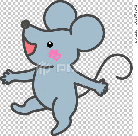 かわいい動物イラスト-ネズミ かわいい動物イラスト-ネズミ 102808942