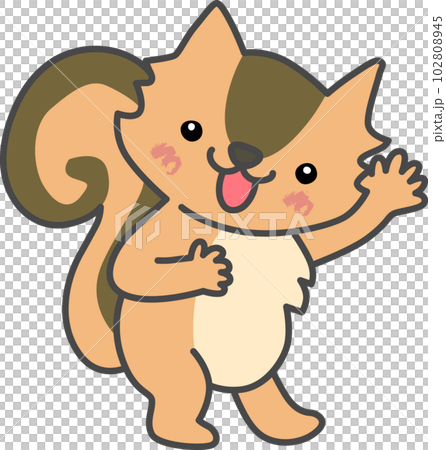 可愛動物插畫-松鼠 可愛動物插畫-松鼠 102808945