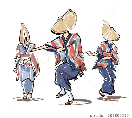 風流おどり-西馬音内の盆踊 102809319