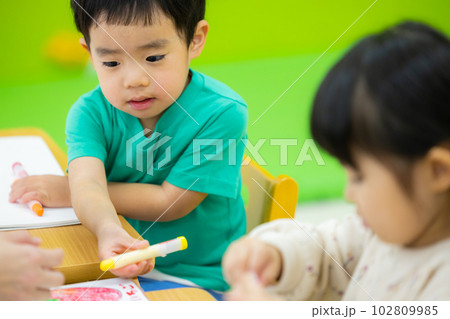 幼児教室 お勉強 ぬりえ 幼児教室 お勉強 ぬりえ 102809985