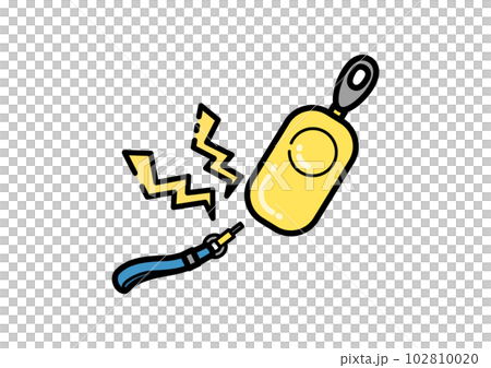 發出聲音的安全蜂鳴器的插圖 發出聲音的安全蜂鳴器的插圖 102810020