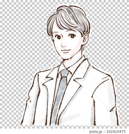 Male in white coat, male, man, person, white coat, suit, doctor, doctor, medical worker, lecturer, teacher, explanation, necktie, nurse 102810475