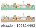 二つの季節の街並み 102814492