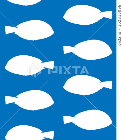 Vector seamless pattern of tropical fish 102816096