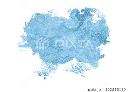 Light blue paintbrush isolated on white background. Watercolor 102816139