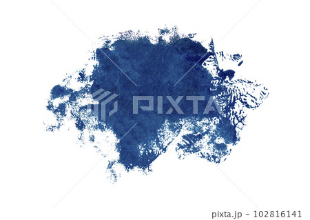 Blue brush isolated on white background. Watercolor Blue brush isolated on white background. Watercolor 102816141