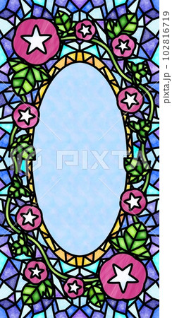 ステンドグラスのアサガオ E-1 ステンドグラスのアサガオ E-1 102816719