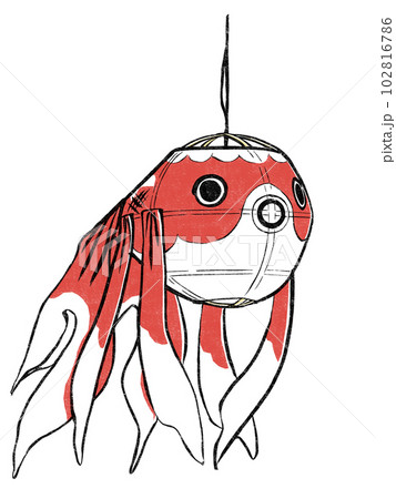 金魚　イラスト　絵画 金魚 メタリック 水彩原画 イラスト ギフト 絵画 Annie - 絵画