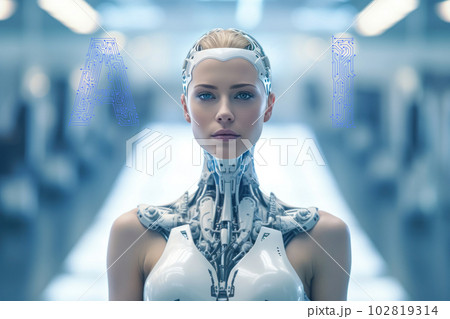 female AI robot - Stock Illustration [102819314] - PIXTA