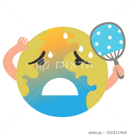 Summer sun feeling hot vector illustration 102821469