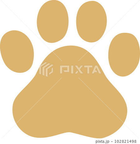 足跡 犬 ベージュ 足跡 犬 ベージュ 102821498