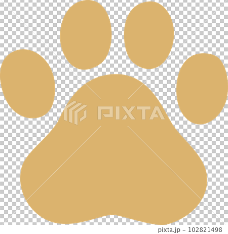 足跡 犬 ベージュ 足跡 犬 ベージュ 102821498