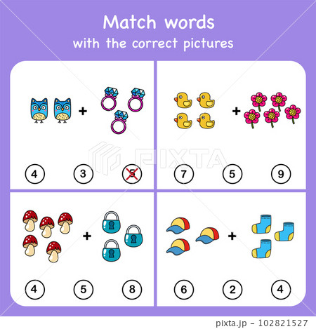 match words with pictures. Educational worksheet for preschool match words with pictures. Educational worksheet for preschool 102821527