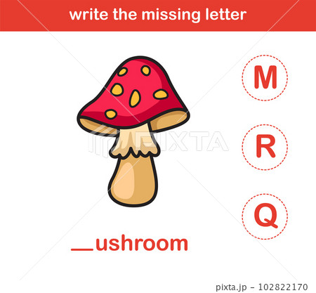 write the missing letter,illustration, vector write the missing letter,illustration, vector 102822170
