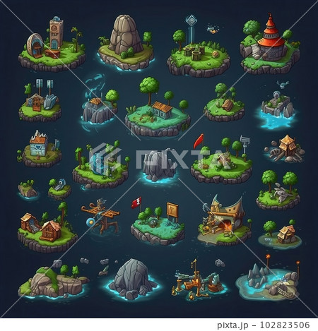 stone land game ai generated 102823506