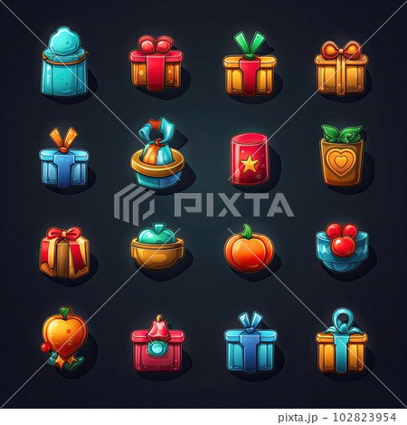 surprise gift box game ai generatedのイラスト素材 [102823954] - PIXTA