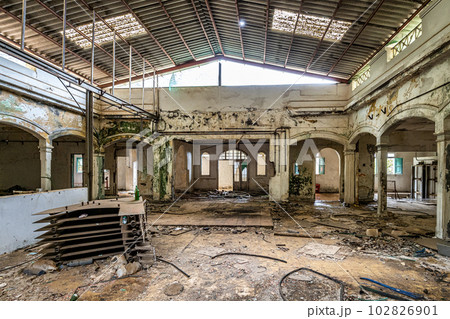 Lost place in Valle de Agaete at Gran Canaria, Canary Islands, Spain. Balneario Berrazales, Botteleria Agua de Agaete 102826901