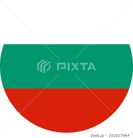 round Bulgarian flag of Bulgaria 102827964