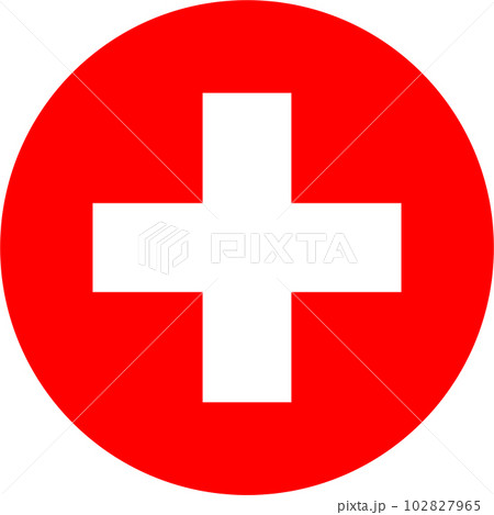 round Swiss flag of Switzerland round Swiss flag of Switzerland 102827965