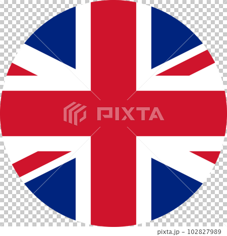 round Union Jack flag of the United Kingdom 102827989