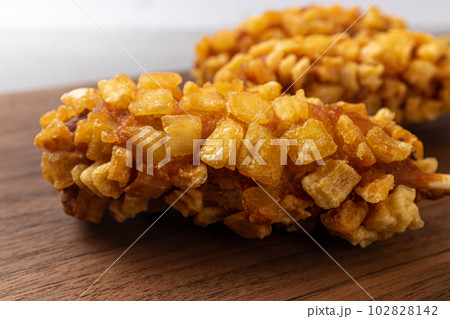 Potato Hot Dogs with Square Potatoes 102828142