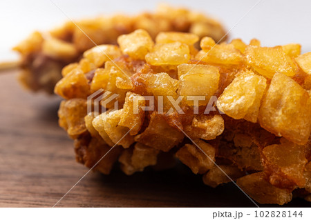 Potato Hot Dogs with Square Potatoes 102828144