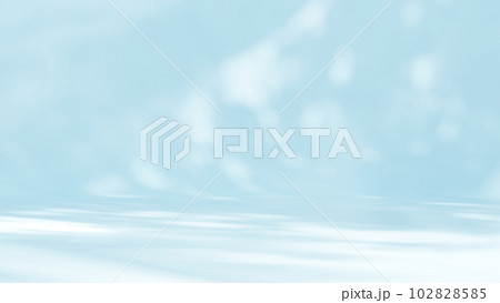 Blue background with sunlight and tree shadow. product presentation. Blue background with sunlight and tree shadow. product presentation. 102828585