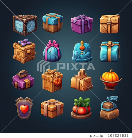 bonus gift box game ai generatedのイラスト素材 [102828631] - PIXTA