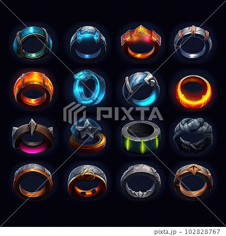 digital ring circle game ai generated 102828767