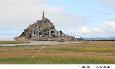 Le Mont-Saint-Michel, famous monastry in France. Le Mont-Saint-Michel, famous monastry in France. 102830361