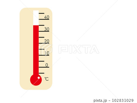 Cold warm thermometer. Temperature weather thermometers with celsius and ~  Clip Art #102615811