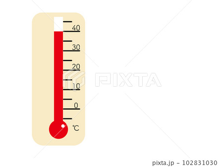 40℃を示す温度計 102831030