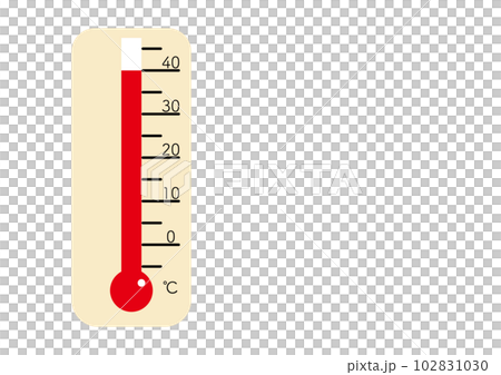 40℃を示す温度計 102831030