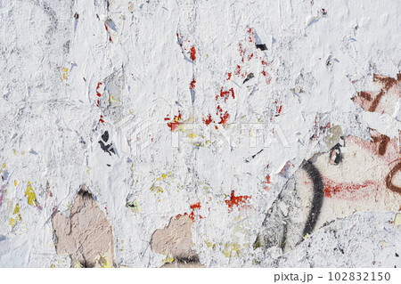 Dirty concrete surface with paint. Colorful grunge texture of wall. Abstract modern background Dirty concrete surface with paint. Colorful grunge texture of wall. Abstract modern background 102832150