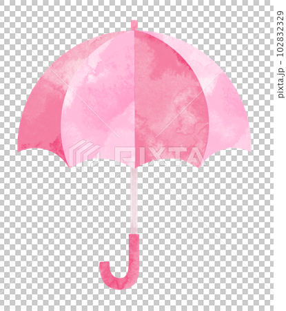 watercolor illustration of pink and red umbrella watercolor illustration of pink and red umbrella 102832329