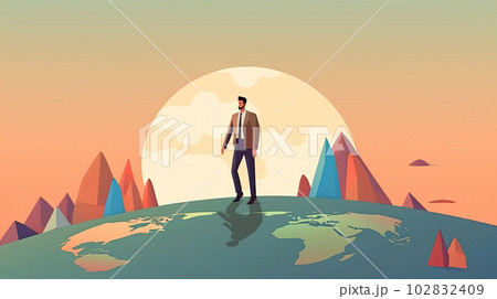 明るいオフィスで働くビジネスパーソン 102832409