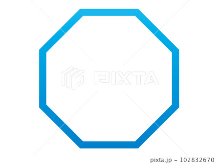 An illustration inspired by a symbol Octagon - Stock Illustration