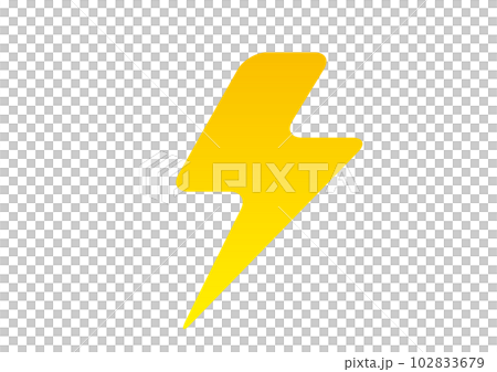 A simple illustration of lightning - Stock Illustration [102833679] - PIXTA