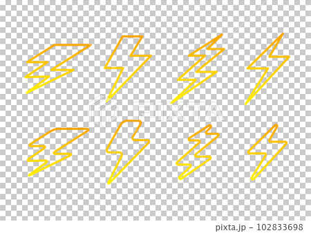 A simple illustration of lightning A simple illustration of lightning 102833698