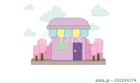 Shop and tree Shop and tree 102834174