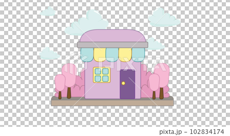 Shop and tree Shop and tree 102834174