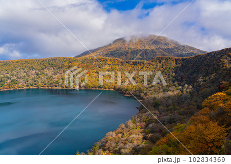 鹿児島県 大浪池の紅葉 鹿児島県 大浪池の紅葉 102834369