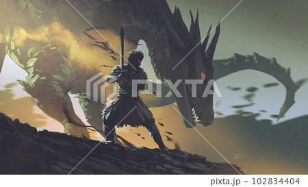 the barbarian and the dragon 102834404