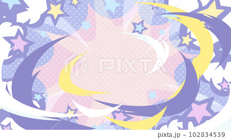 斬撃のエフェクトの背景イラスト_アメコミ風_紫_16:9 斬撃のエフェクトの背景イラスト_アメコミ風_紫_16:9 102834539