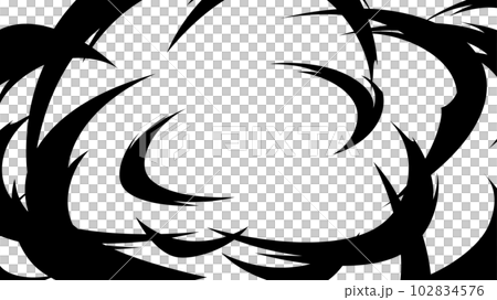 斬撃の背景_シルエット_16:9 102834576