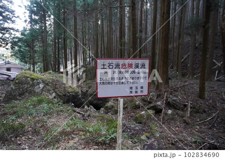 伊豆ケ岳山頂から正丸峠へ。正丸峠から正丸駅に向かう登山道 2023年2月17日 伊豆ケ岳山頂から正丸峠へ。正丸峠から正丸駅に向かう登山道 2023年2月17日 102834690