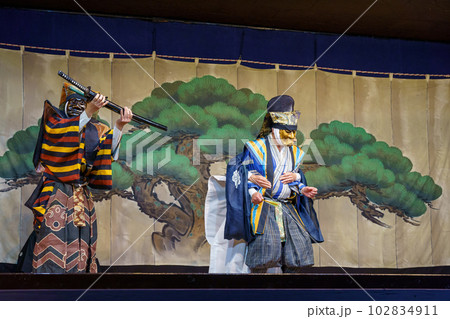 狂言(京都・千本ゑんま堂 演目「花盗人」) 狂言(京都・千本ゑんま堂 演目「花盗人」) 102834911