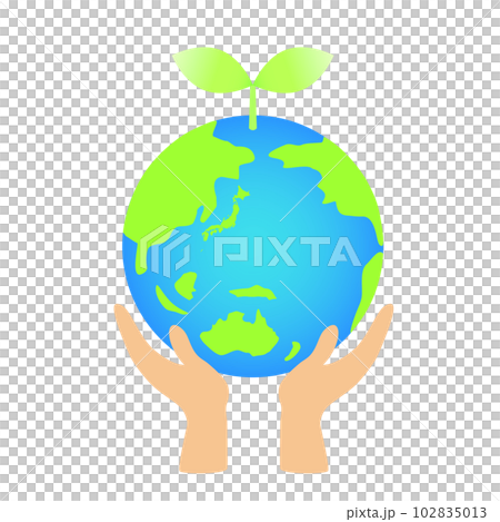 hands holding the earth Image of eco and SDGs. hands holding the earth Image of eco and SDGs. 102835013