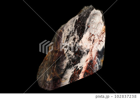 macro stone mineral jasper on black background 102837238